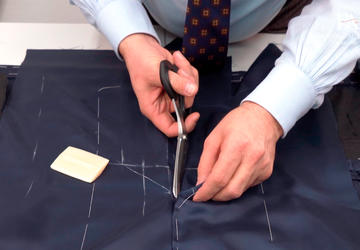 Мастер-класс Обработка средней шлицы пиджака